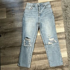 PACSUN - light wash - high rise straight jean - size 27